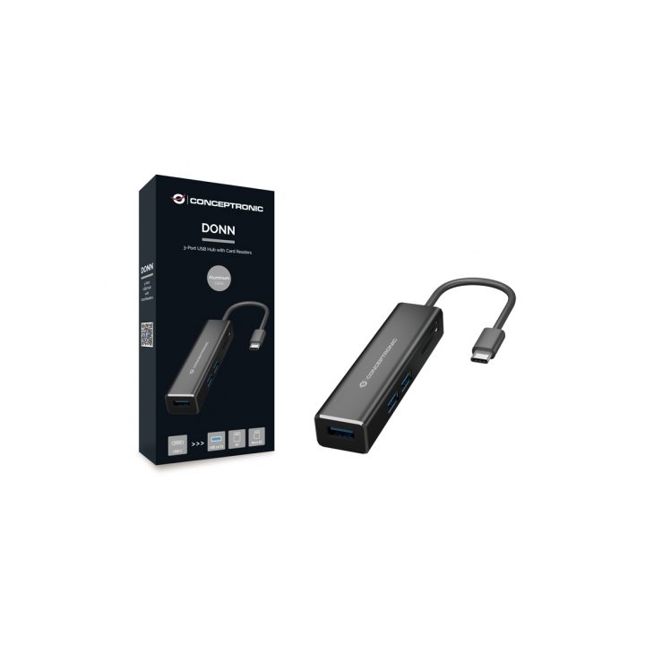 Conceptronic DONN08B base para portátil e replicador de portas USB…