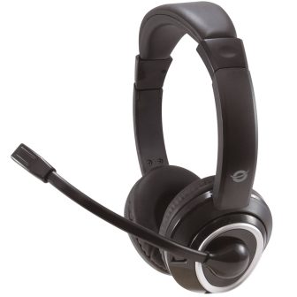 Conceptronic POLONA02B Headset Wired Over-Ear Gaming Black