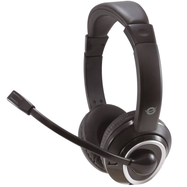 Conceptronic POLONA02B Headset Wired Over-Ear Gaming Black