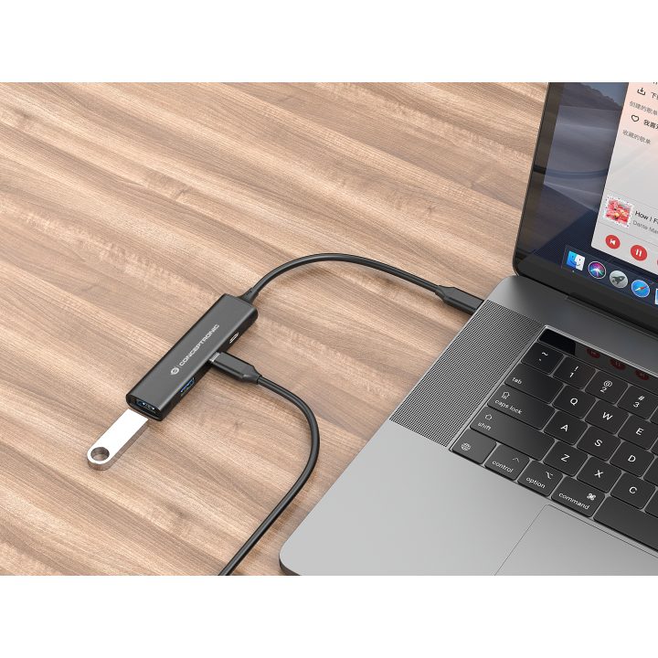 Conceptronic HUBBIES12B USB 3.2 Gen 1 (3.1 Gen 1) Type-C Interface…