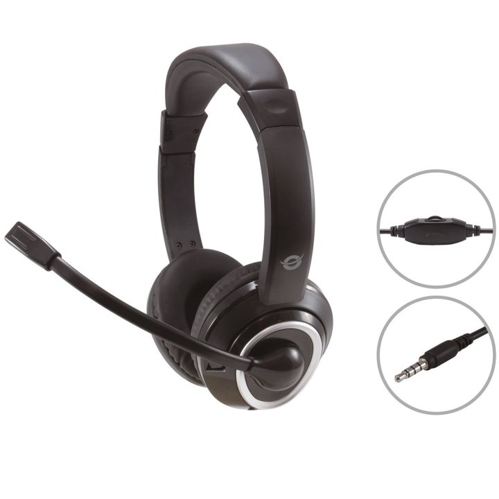 Conceptronic POLONA02B auricular y casco Auriculares Alámbrico…