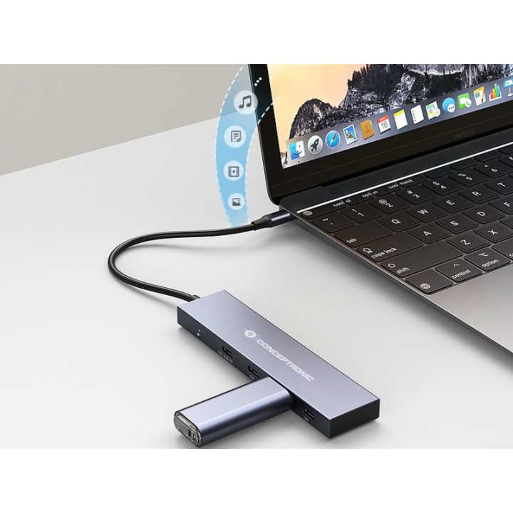 Conceptronic HUBBIES14G hub de interface USB 3.2 Gen 2 (3.1 Gen 2)…