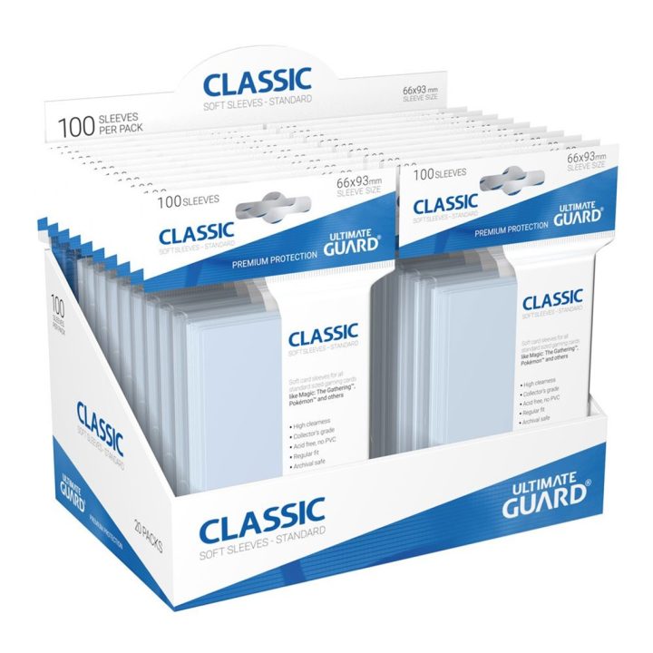 Ultimate Guard Classic Soft Standard Size Clear Card Sleeves (100)…