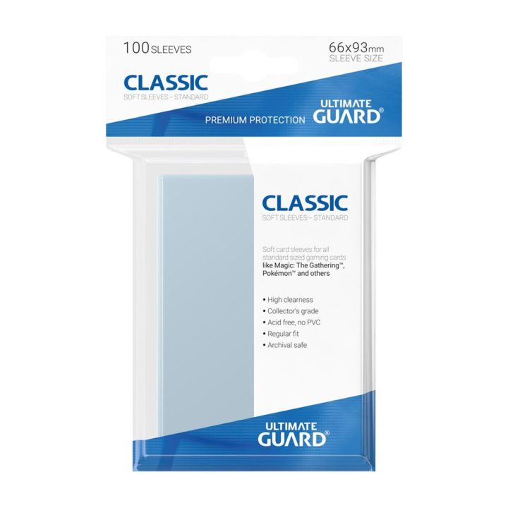 Ultimate Guard Classic Soft Standard Size Clear Card Sleeves (100)…