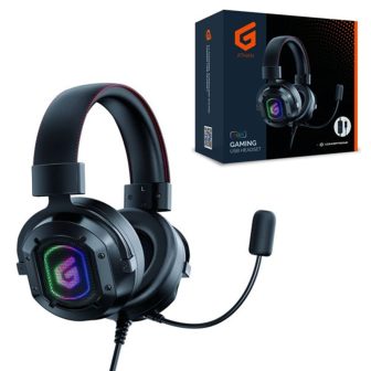 Conceptronic ATHAN02B Headset Wired Over-Ear Gaming USB Type-A Black