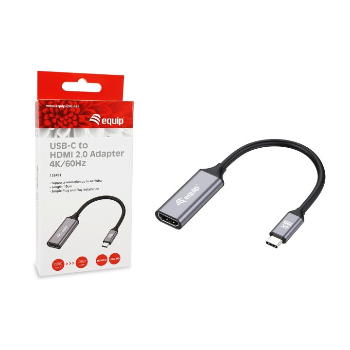 Equip Adaptador USB-C para HDMI 2.0, 4K/60Hz