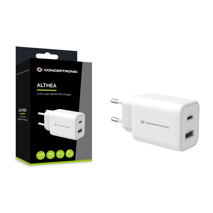 Conceptronic ALTHEA11W cargador de dispositivo móvil Universal Blanco…