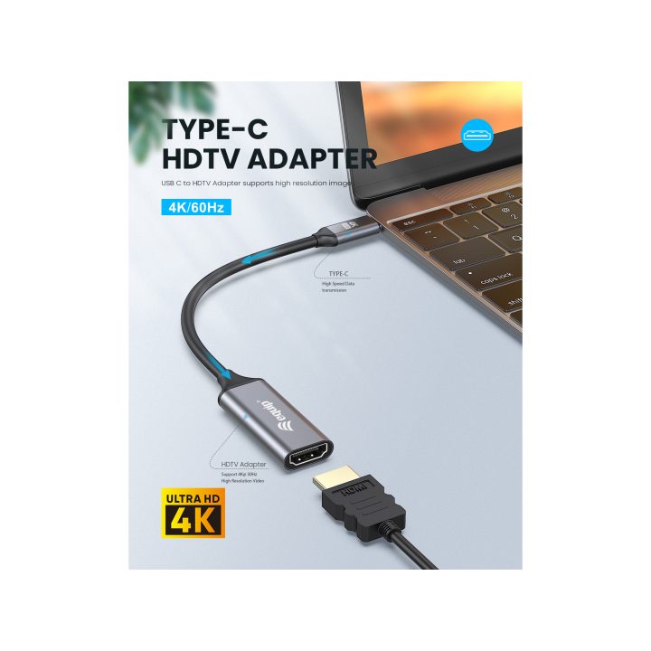 Equip Adaptador USB-C para HDMI 2.0, 4K/60Hz