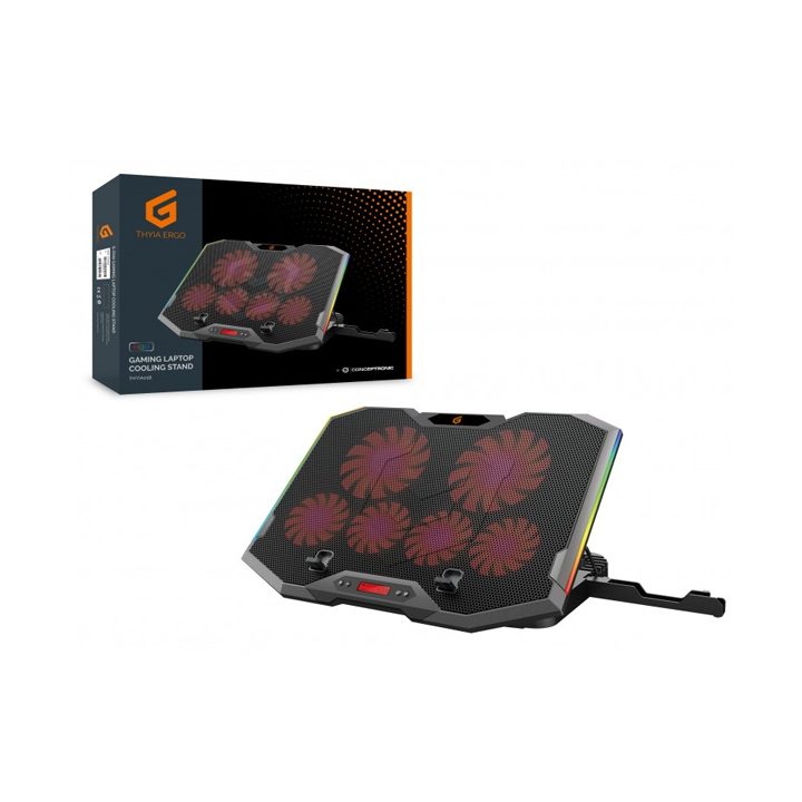 Conceptronic THYIA01B base de arrefecimento 17" Cinzento