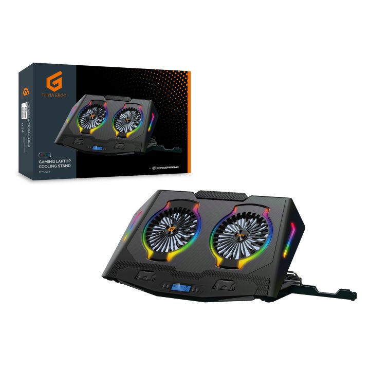 Almofada de arrefecimento Conceptronic THYIA02B 17" Preto