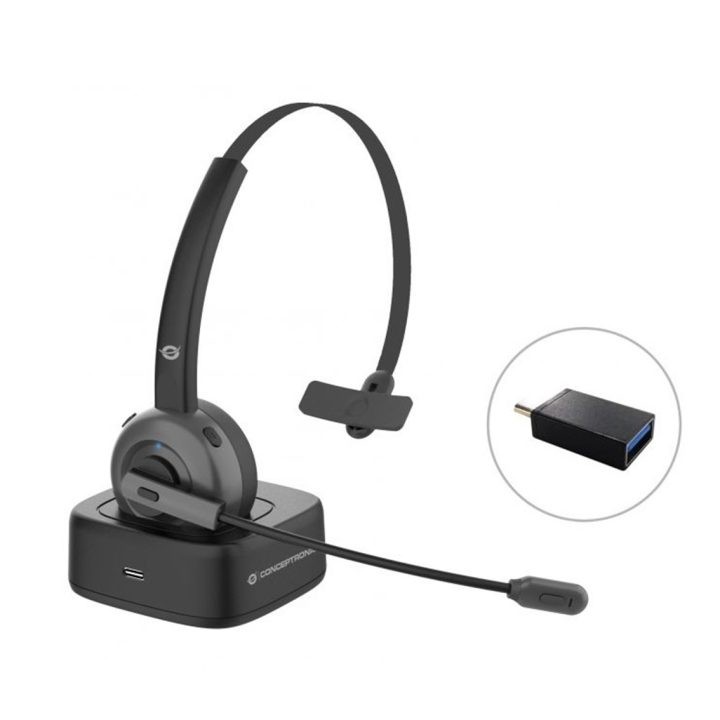 Conceptronic POLONA03BD Headset Headphones Wireless Headband…