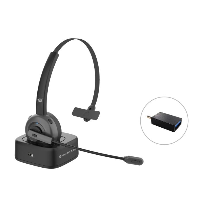 Conceptronic POLONA03BD Headset Headphones Wireless Headband…