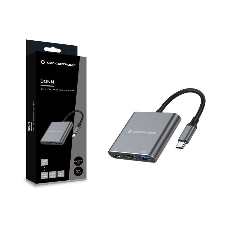 Conceptronic DONN18G base para portátil e replicador de portas Com…