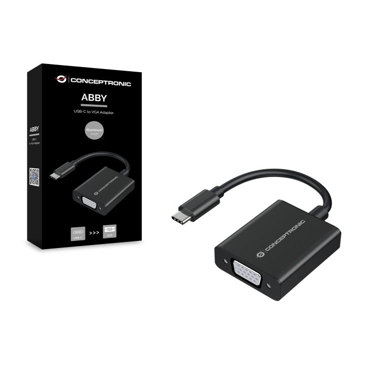 Conceptronic ABBY05B Adaptador gráfico USB 1920 x 1080 Pixeles Preto