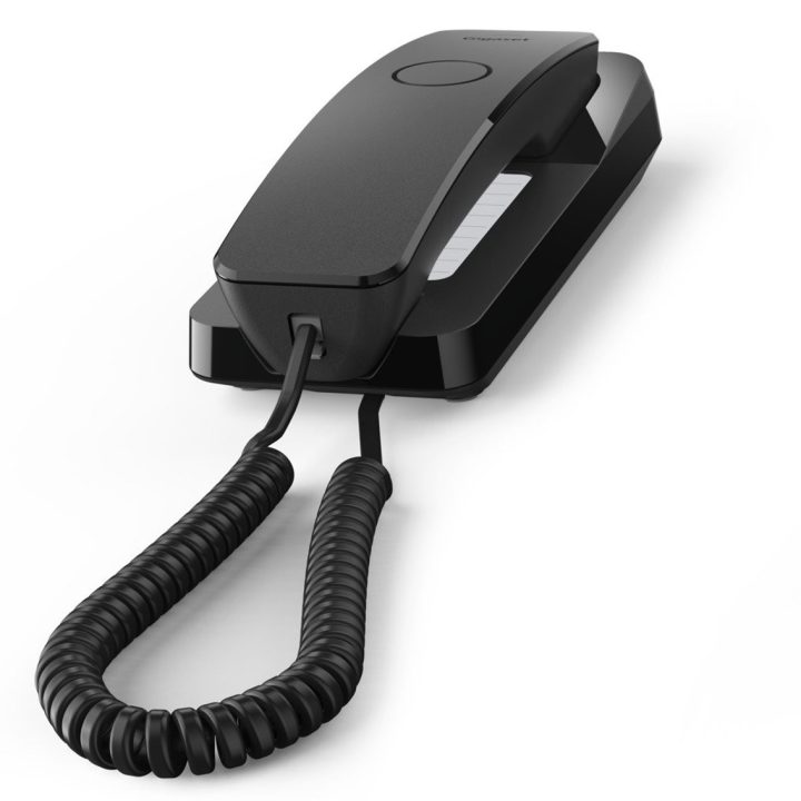 Telefone fixo Gigaset Desk 200 preto - cabo (S30054-H6539-R601)