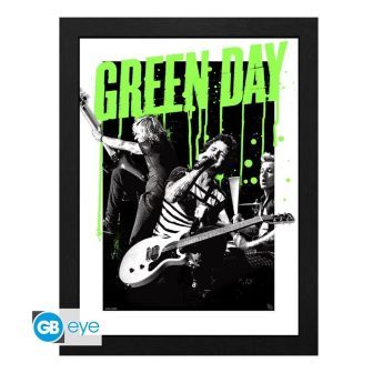 Impresion enmarcada gb eye green day live (GBYDCO613)