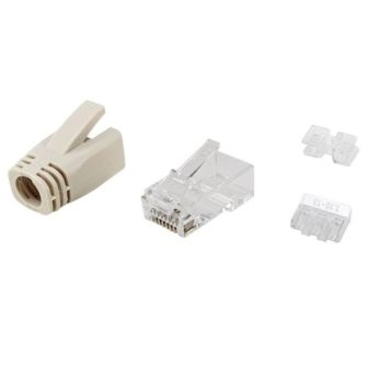 Equip 121176 conector RJ-45 Transparente, Branco