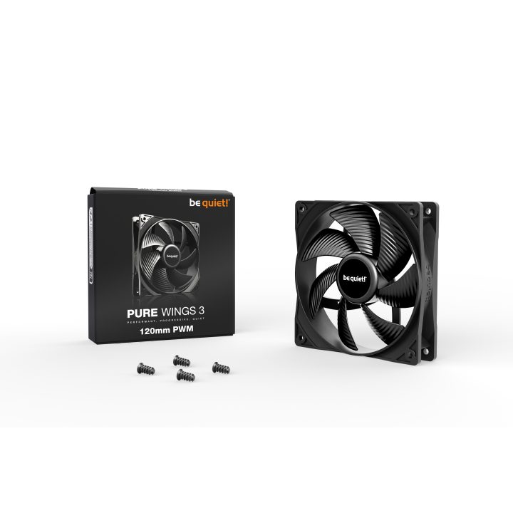 be quiet! Pure Wings 3 120mm PWM Computer Case Fan 12 cm Black 1…