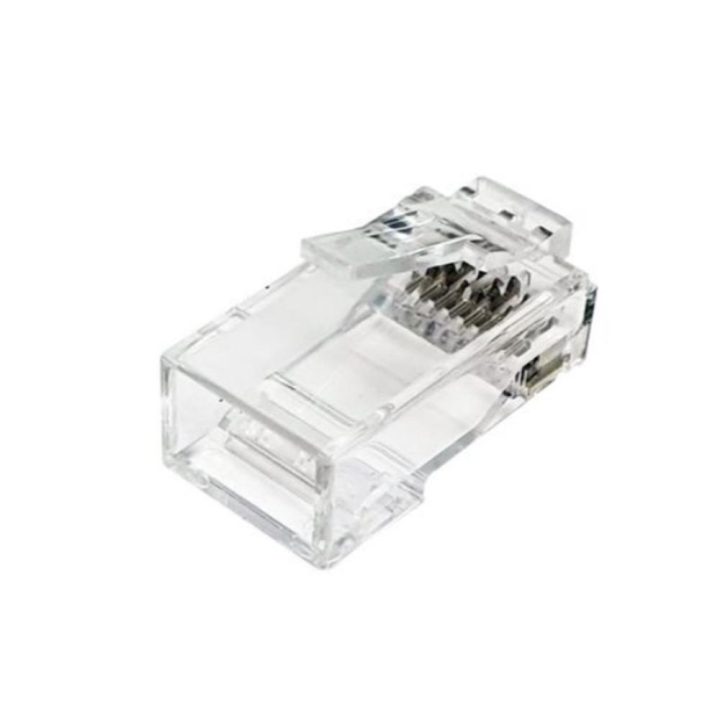 Equip 121176 conector RJ-45 Transparente, Branco