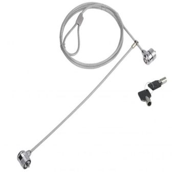 Conceptronic CNBSLOCK15T Anti-Theft Cable Silver 1.5 m