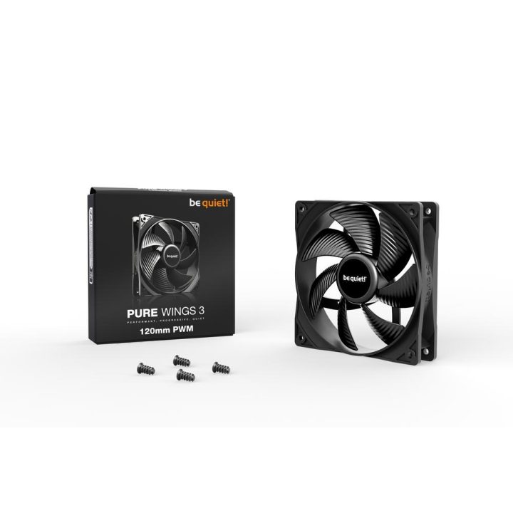 be quiet! Pure Wings 3 120mm PWM Computer Case Fan 12 cm Black 1…