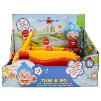 Bandai Red Interactive Vehicle Tuni & Plim Plim Push and Go (PL85060)