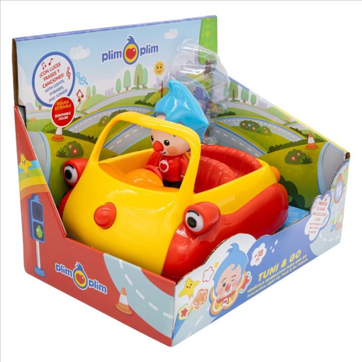 Bandai rojo Vehiculo interactivo tuni & plim plim push and go…