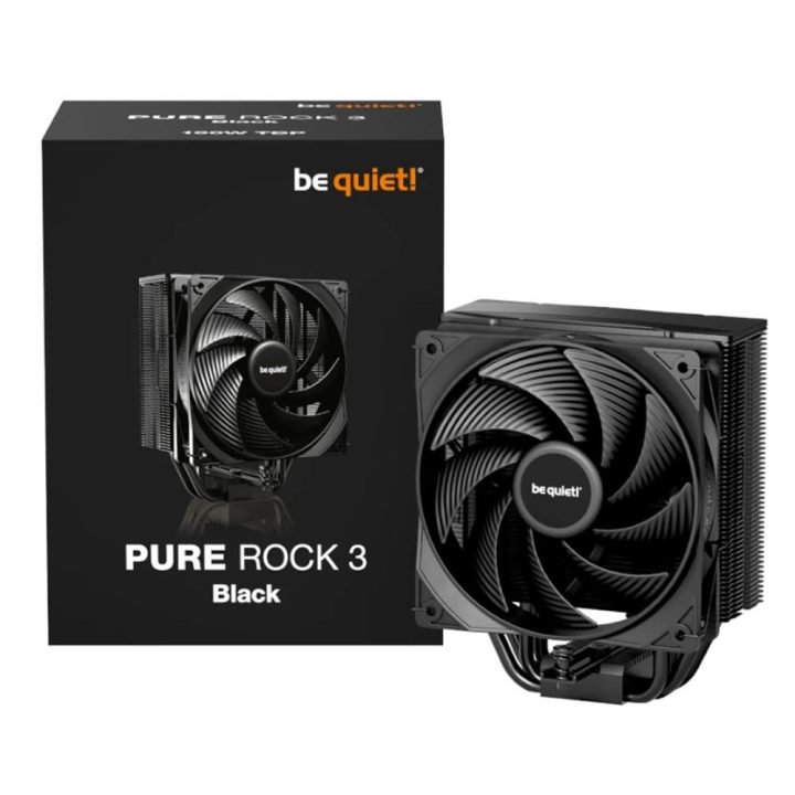 be quiet! Pure Rock 3 Black CPU Air Cooler 12 cm Black 1 piece(s)