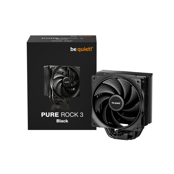 be quiet! Pure Rock 3 Black CPU Air Cooler 12 cm Black 1 piece(s)