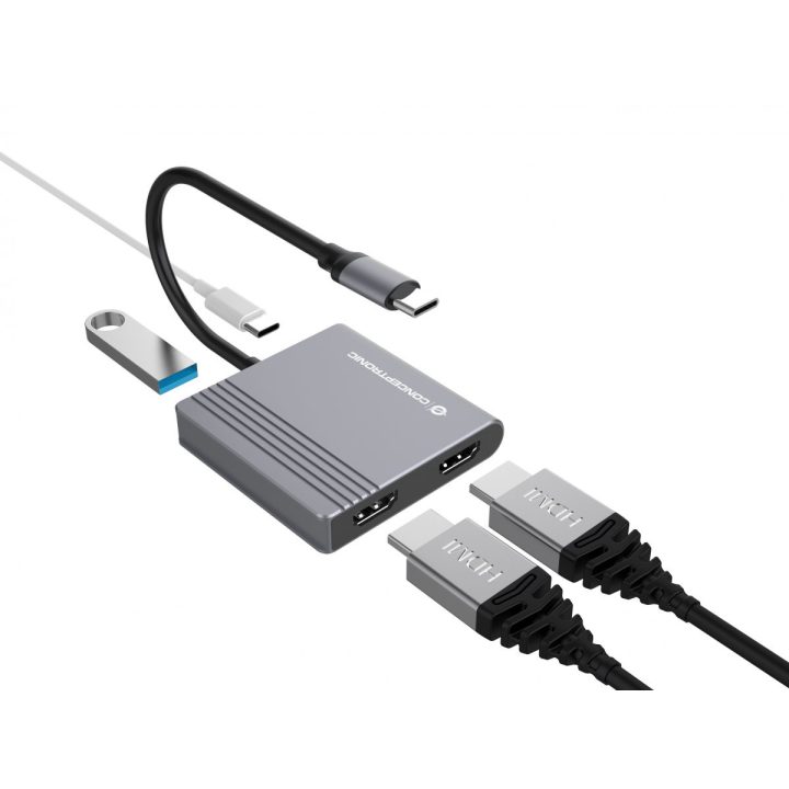 Conceptronic DONN13G Laptop Docking Station and Port Replicator Wired…