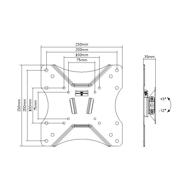 Equip Suporte de parede para TV de 23"-43"