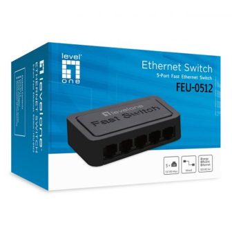 LevelOne FEU-0512 Unmanaged Fast Ethernet (10/100) Switch Black