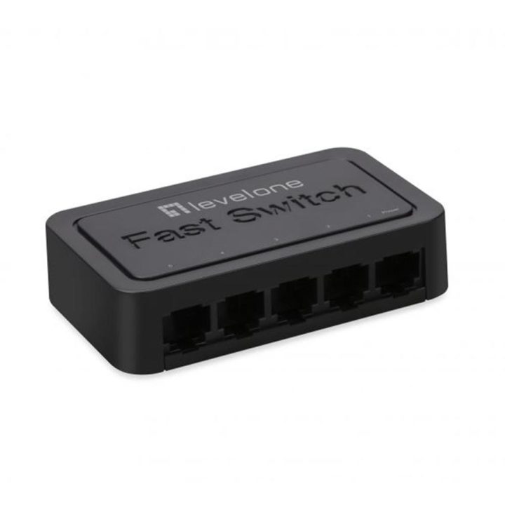 LevelOne FEU-0512 switch No administrado Fast Ethernet (10/100) Negro