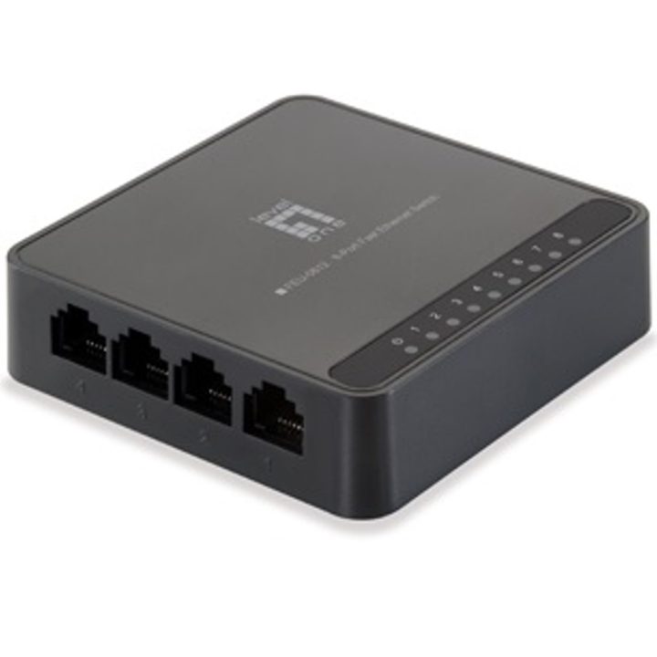 LevelOne FEU-0812 Unmanaged Fast Ethernet (10/100) Switch Black