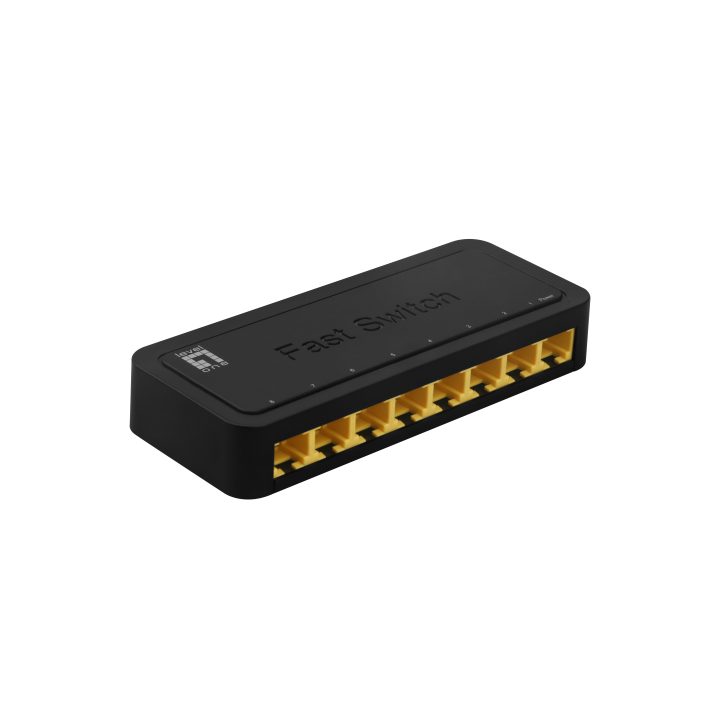 LevelOne FEU-0812 Unmanaged Fast Ethernet (10/100) Switch Black