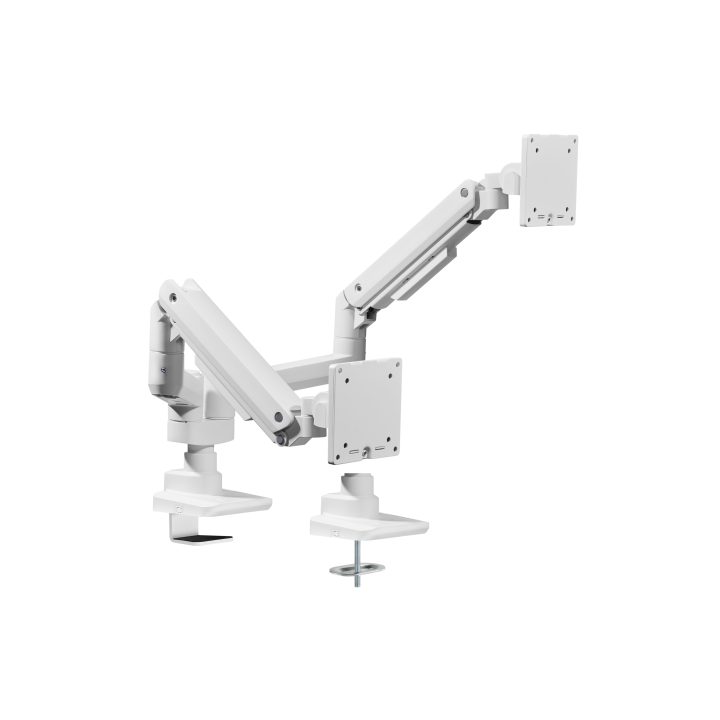Equip Soporte de escritorio para monitor doble de 17«-35», blanco
