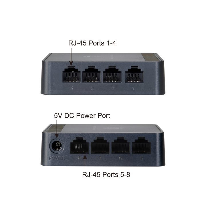 LevelOne FEU-0812 Unmanaged Fast Ethernet (10/100) Switch Black