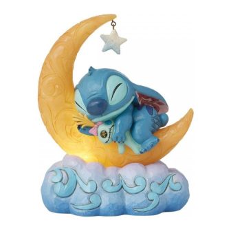 Figura luminosa Enesco Disney stitch y scrump en la luna (6016334)