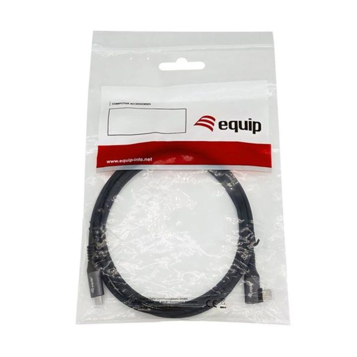 Equip 128891 USB 2.0 C to C 90° Angled Cable, M/M, 1.0 m, PD 100 W…