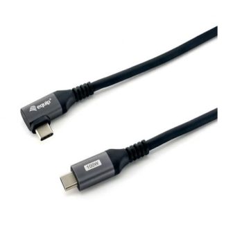 Equip Cable USB 2.0 C a C en ángulo de 90°, M/M, 3,0 m, PD 100 W…