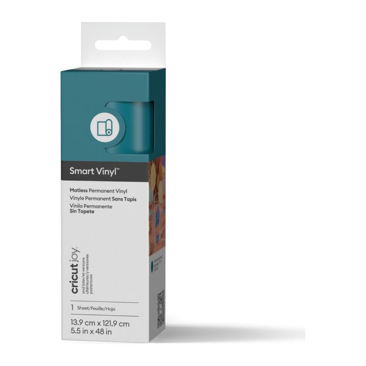 Cricut Smart Vinyl Permanent Joy 14x122cm 1 Sheet (Matte Aqua)…