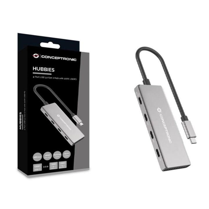 Conceptronic HUBBIES16G USB 3.2 Gen 2 (3.1 Gen 2) Type-C Interface…