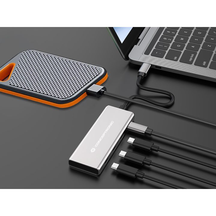 Conceptronic HUBBIES16G USB 3.2 Gen 2 (3.1 Gen 2) Type-C Interface…