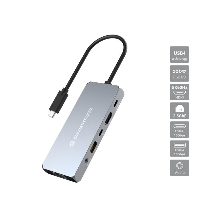 Conceptronic DONN22G base para portátil e replicador de portas Com…