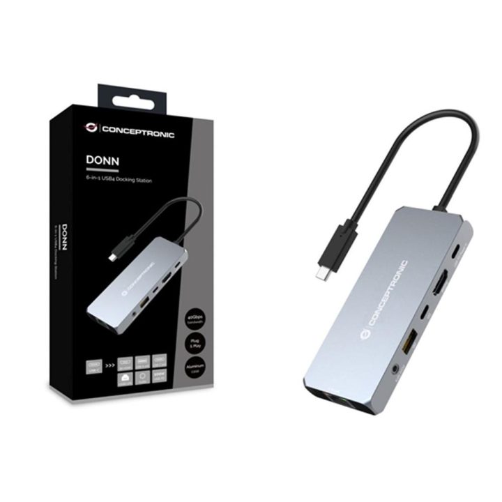 Conceptronic DONN22G base para portátil e replicador de portas Com…