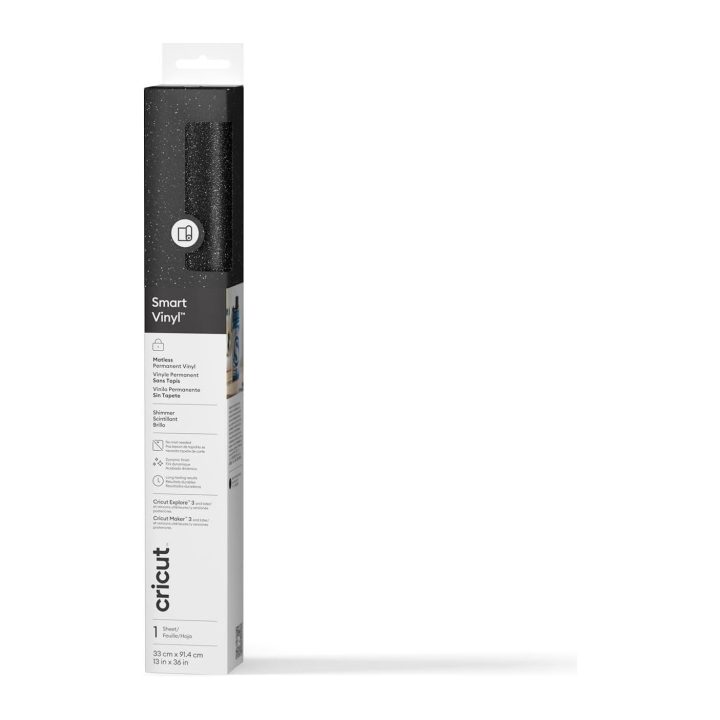 Cricut smart vinyl permanent 33X91CM 1 sheet (shimmer black) (2011549)