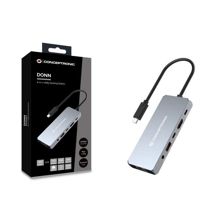 Conceptronic DONN22G Laptop Docking Station and Port Replicator Wired…