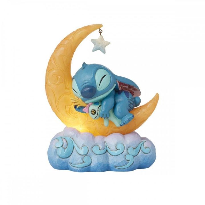 Enesco Disney Stitch and Scrump on the Moon Lighted Figure (6016334)