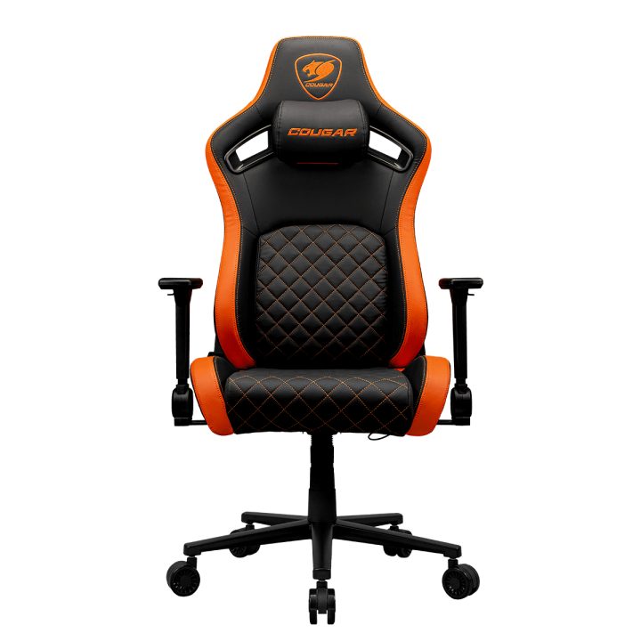 COUGAR CGR-DFL PC Gaming Chair Padded Upholstered Seat Black, Orange