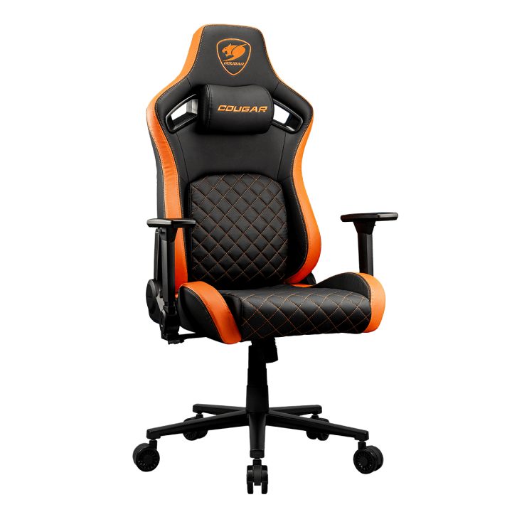 COUGAR CGR-DFL PC Gaming Chair Padded Upholstered Seat Black, Orange